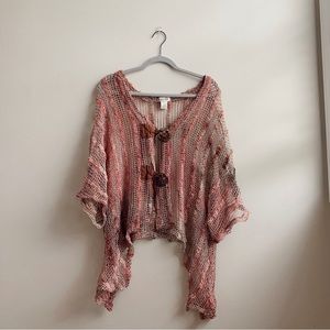 VINTAGE MONROE & MAIN open knit cardigan top